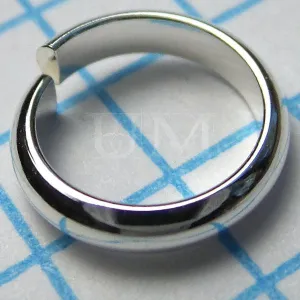 18g Half Round Sterling