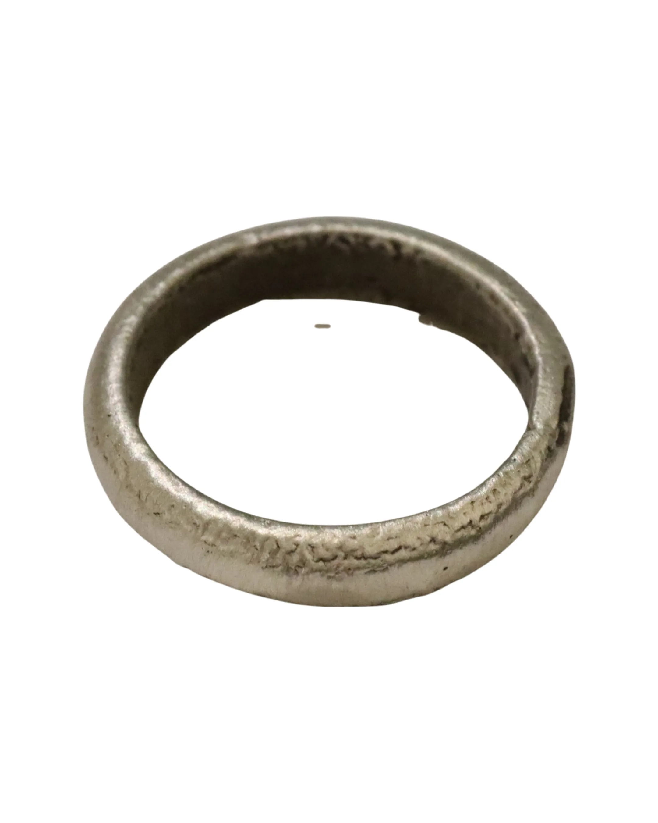 Hammered half round band size 10.5