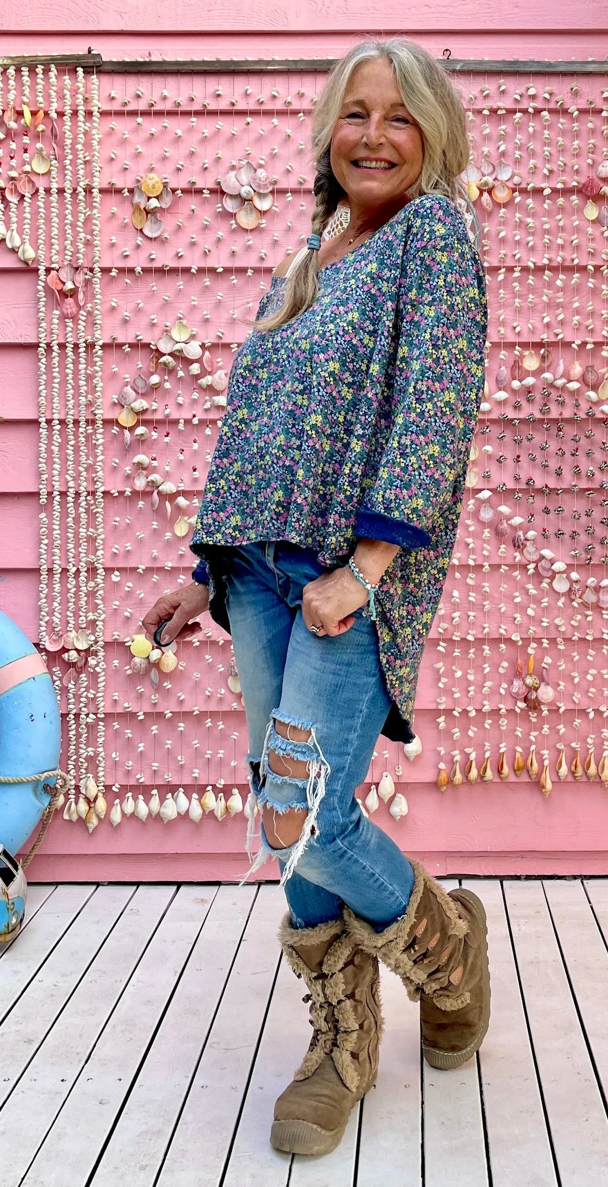 Winter Gypsy Flower Long Sleeved Tee