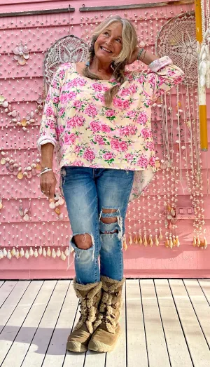 Winter Gypsy Flower Long Sleeved Tee